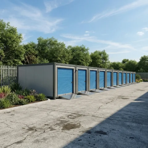 Drive-up Strongholds storage units at Locked Self Storage Alloa following £1m phase two expansion approval